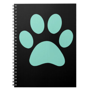 Pretty Puppy Paw Print Notebook
