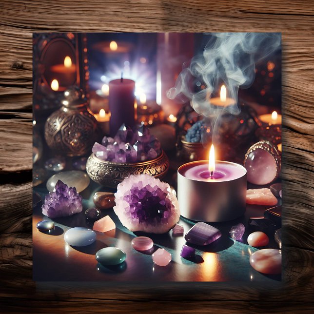 Pretty Purple Amethyst Gems and Crystals Metal Print (Creator Uploaded)