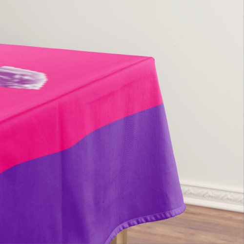 Pretty purple and darling pink home decor tablecloth