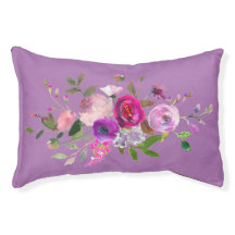 Pretty purple and lilac watercolour floral