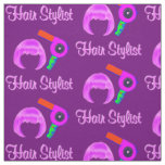 PRETTY PURPLE AND PINK HAIR STYLIST FABRIC