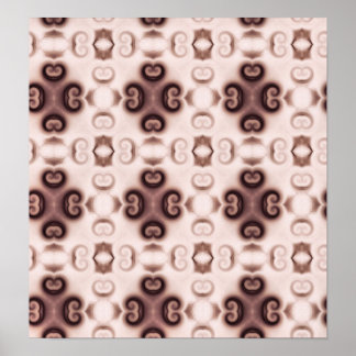 pretty purple and pink pattern poster