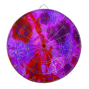 Pretty Purple and Red Garden Phlox Flowers Dart Board