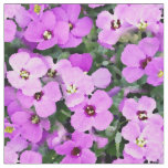 Pretty Purple Blossoms Abstract Flowers Fabric