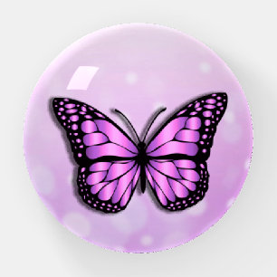 Pretty Purple Butterfly Paperweight