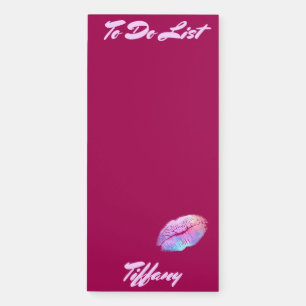 Pretty Purple Chic to do list Magnetic Notepad