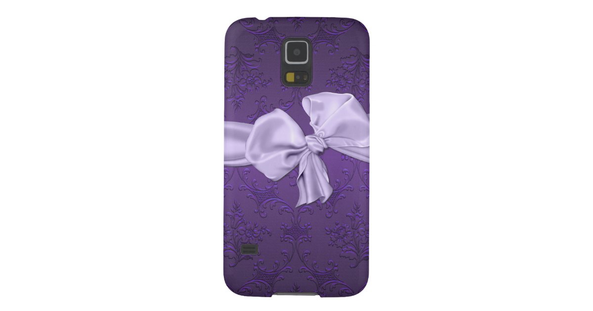 Pretty Purple Damask Samsung Galaxy S5 Phone Case | Zazzle.com