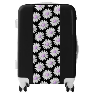 Pretty Purple Dotted Daisy's Luggage