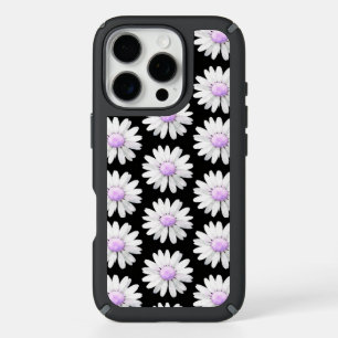 Pretty Purple Dotted Daisy's iPhone 16 Pro Case