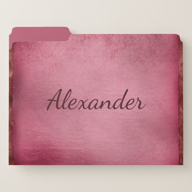 Pretty purple file folder (Front Left)