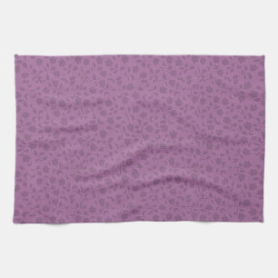 Pretty Purple Floral Kitchen Towel