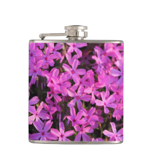 Pretty Purple Flower Flask
