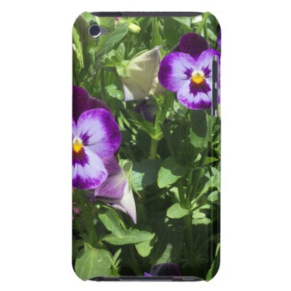 pretty purple flowers barely there iPod case