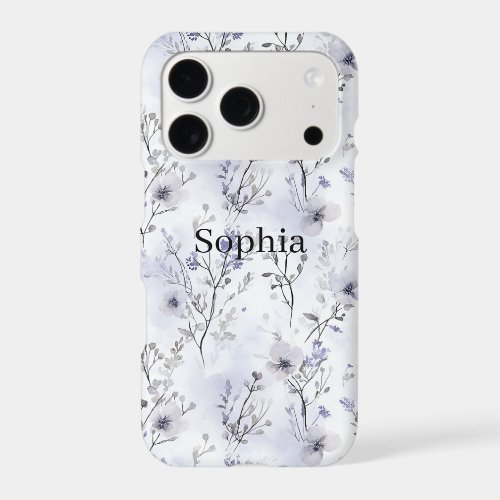 Pretty Purple Flowers   iPhone 17 Pro Case