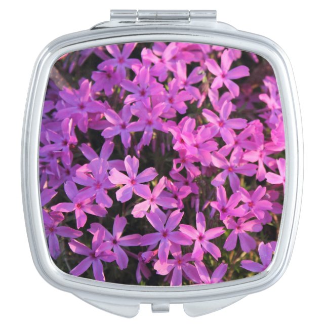 Pretty Purple Flowers Compact Mirror (Front)