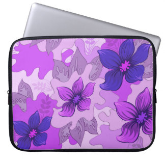 Pretty Purple Flowers Laptop Sleeve