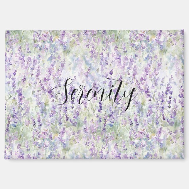 Pretty Purple Flowers Magnet (Front)
