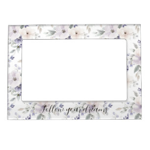 Pretty Purple Flowers Magnetic Frame