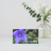 Pretty Purple Flowers Nature Garden Photography Business Card (Standing Front)