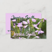 Pretty Purple Flowers Original Garden Photography Business Card (Front/Back)
