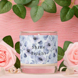 Pretty Purple Flowers Scented Candle