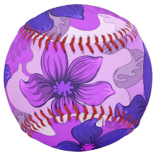 Pretty Purple Flowers  Softball