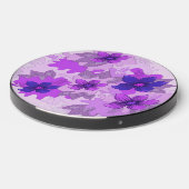 Pretty Purple Flowers Wireless Charger (Front 2)