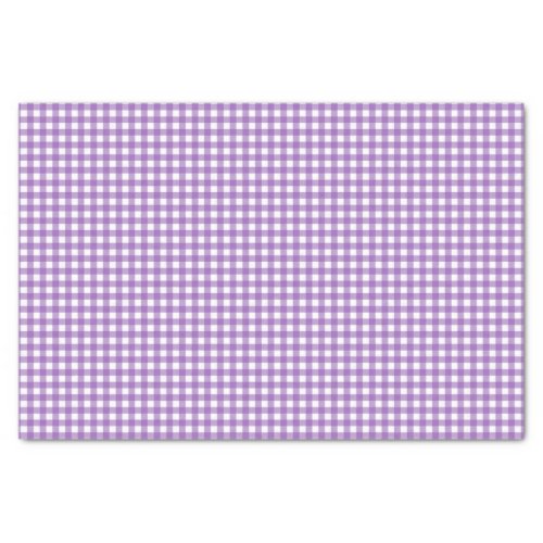 Pretty Purple Gingham Tissue Paper