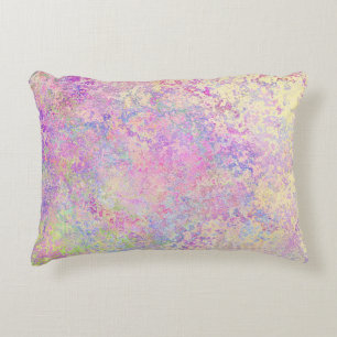 Pretty purple gold and pink texture accent pillow