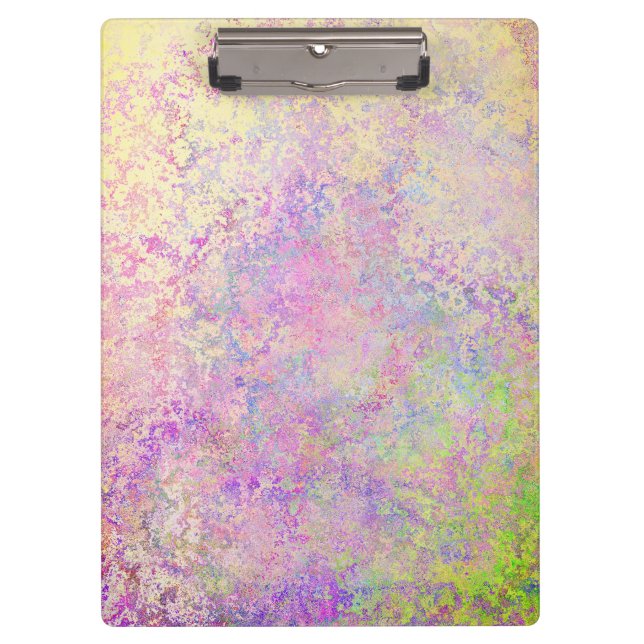 Pretty purple gold and pink texture clipboard (Front)