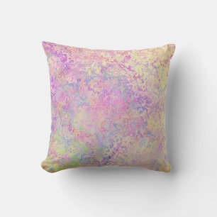 Pretty purple gold and pink texture throw pillow