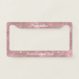 Pretty Purple Haze Abstract Color Custom Unique Li License Plate Frame