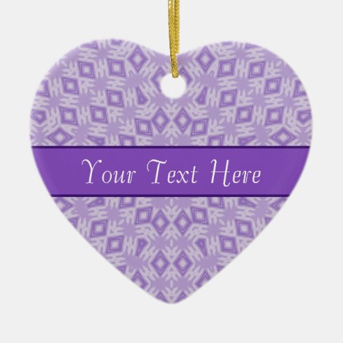 Pretty Purple Heart Ornament