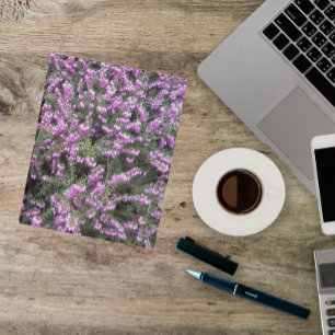 Pretty Purple Heather Floral Mini Binder