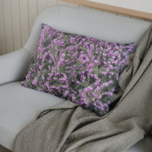 Pretty Purple Heather Floral Pillow Case