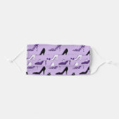Pretty Purple Heels Adult Cloth Face Mask (Front, Folded)