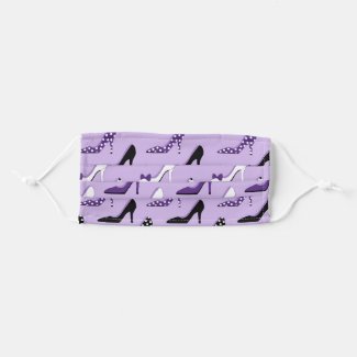 Pretty Purple heels Cloth Face Mask