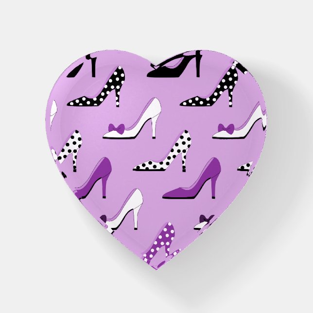 Pretty Purple High Heel Shoes Paperweight (Front)