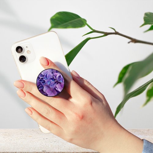 Pretty Purple Hydrangea Macro Photography PopSocket