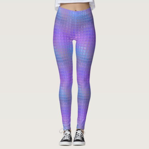 Pretty Purple Iridescent Shimmer Glamour Girl Leggings