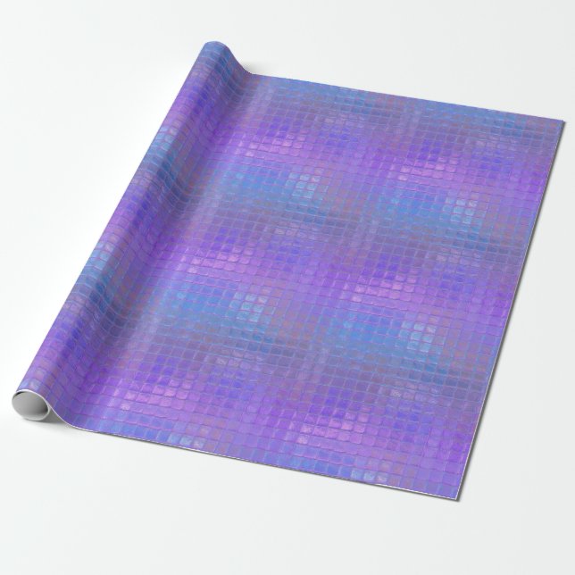 Pretty Purple Iridescent Shimmer Glamour Party Wrapping Paper (Unrolled)