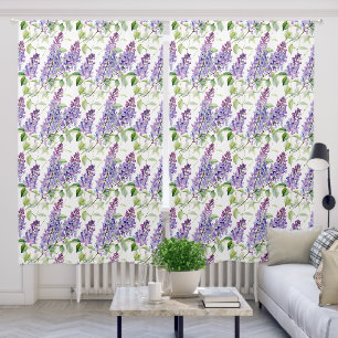 Pretty Purple Lavender Fields Blackout Curtains