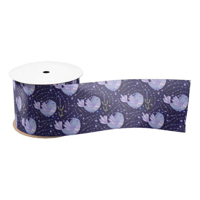 Pretty Purple Lavender Satin Ribbon (Spool)