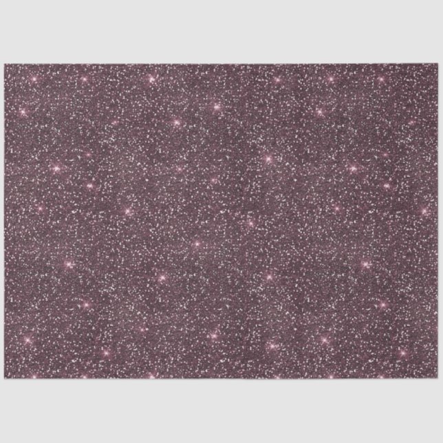 Pretty Purple Lights and Glitter Christmas Tissue Paper (Front)