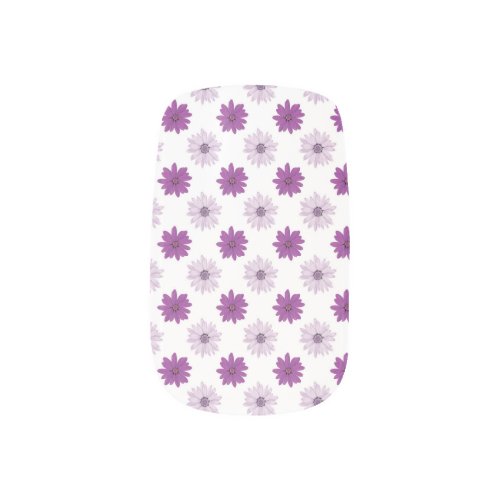 Pretty Purple Lilac Flowers Floral Pattern Design Minx Nail Art