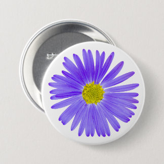 Pretty Purple Many Petaled Wildflower Button