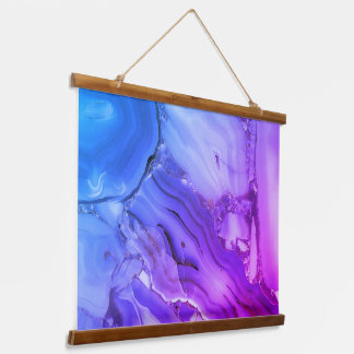 Pretty Purple Marble   Hanging Tapestry