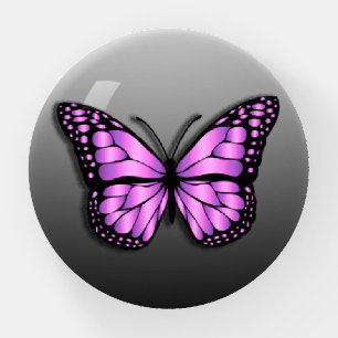 Pretty Purple Monarch Butterfly Paperweight