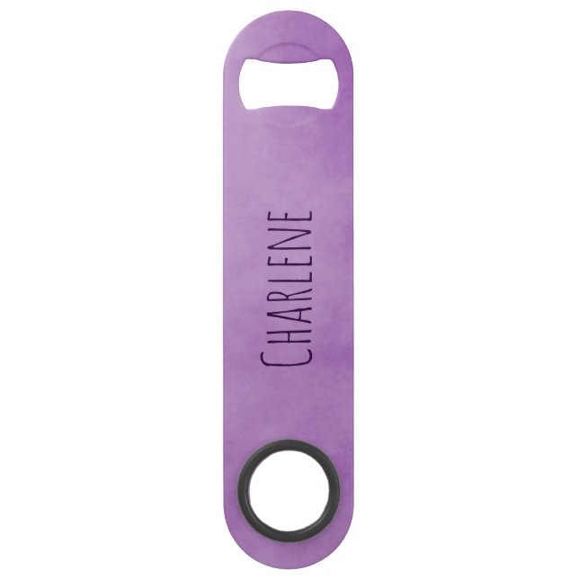 Pretty Purple Parchment Bar Key (Front)