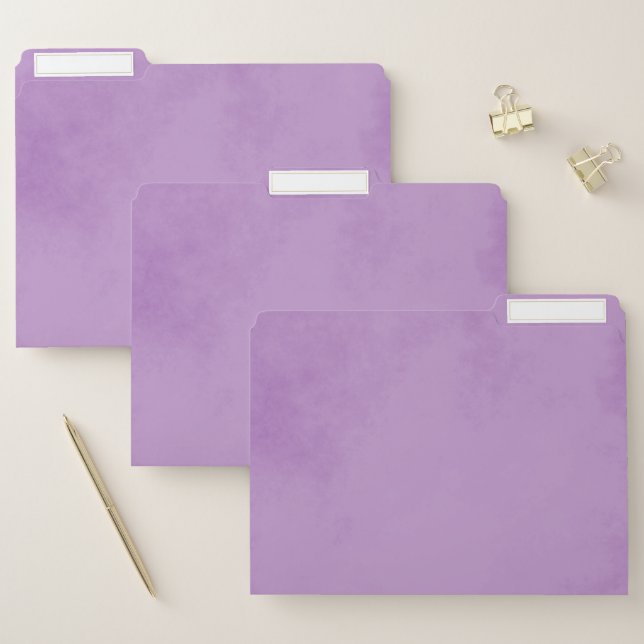 Pretty Purple Parchment File Folder (Set)
